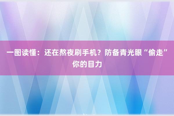 一图读懂：还在熬夜刷手机？防备青光眼“偷走”你的目力