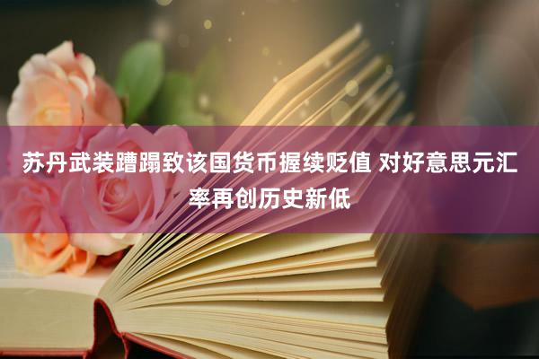 苏丹武装蹧蹋致该国货币握续贬值 对好意思元汇率再创历史新低