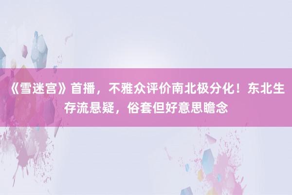 《雪迷宫》首播，不雅众评价南北极分化！东北生存流悬疑，俗套但好意思瞻念